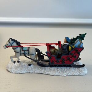 Dashing Thru the Snow Christmas Village Figurine Accessory